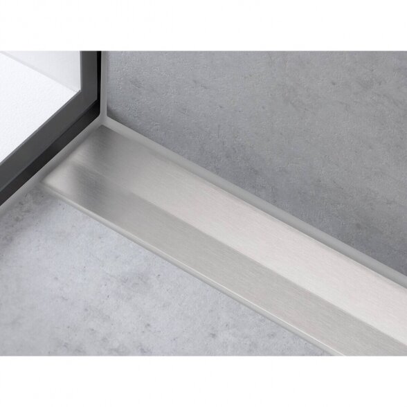 Grotelės dušo latakui (glaudžiama prie sienos) HANSGROHE RainDrain Flex Chrome (Įvairių ilgių pasirinkimas) 7