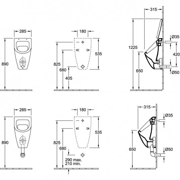 Pisuaras VILLEROY & BOCH Subway 2.0 6