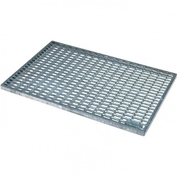 Batų valymosi grotelės cinkuoto plieno 9 x 31 mm tinklelis ACO Vario 750 x 500 mm, 01208