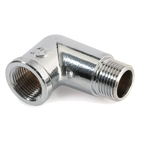 Chromuota srieginė alkūnė GENERAL FITTINGS 3/8"