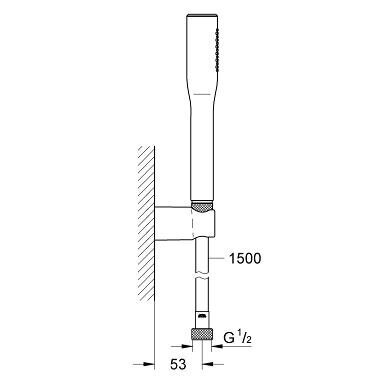 Rankinio dušelio rinkinys GROHE Euphoria Cosmopolitan Stick, 27369000 2