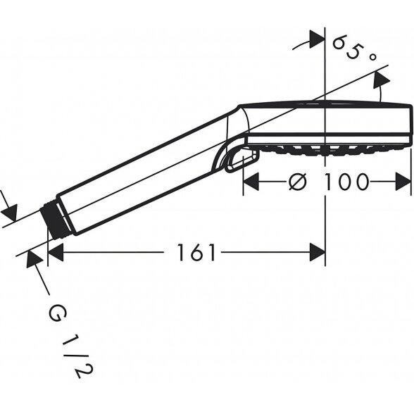 Dušo galvutė HANSGROHE Crometta Vario, 26330400 4