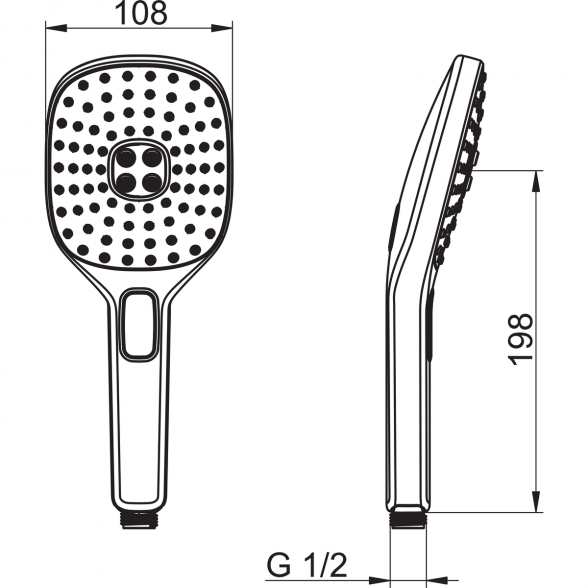 Dušo galvutė ORAS Hydractiva Style, 243403 1