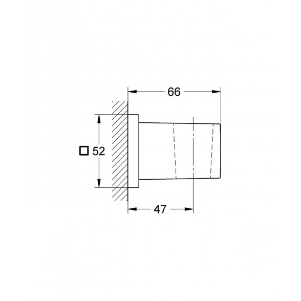 Dušo galvutės laikiklis GROHE Euphoria Cube, 27693000 2