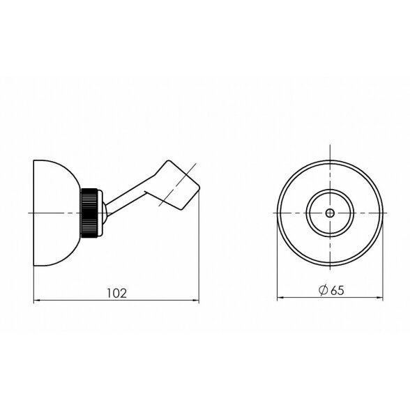 Dušo galvutės laikiklis RUBINETA Duplex-metal 1