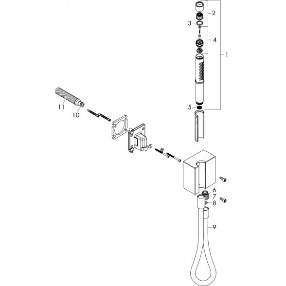 Dušo komplektas HANSGROHE Axor Edge, 46521000 1