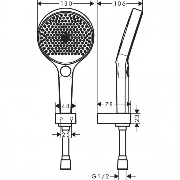 Dušo komplektas HANSGROHE Rainfinity 3jet, 26852000 2