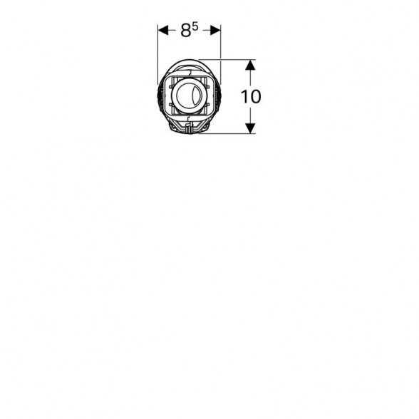 Dvigubas vandens nuleidimo mechanizmas klozetui Geberit Impuls Basic 240 136.919.21.2 3