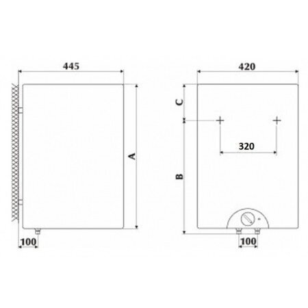 Elektrinis vertikalus vandens šildytuvas GORENJE OTG 120 L SLSLIM 4