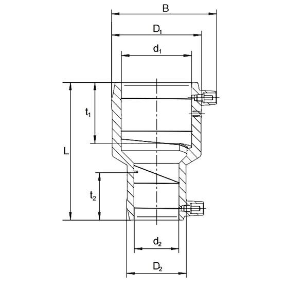 Elektra virinama redukuota mova FRIATEC 32 x 20, PN16 4