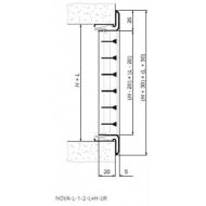 Grotelės SYSTEMAIR 200 x 100, Nova-L-1-2 1