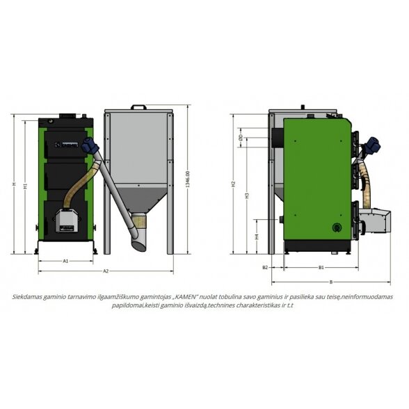 Granulinis katilas KAMEN Pellet Plus 12 kW 4