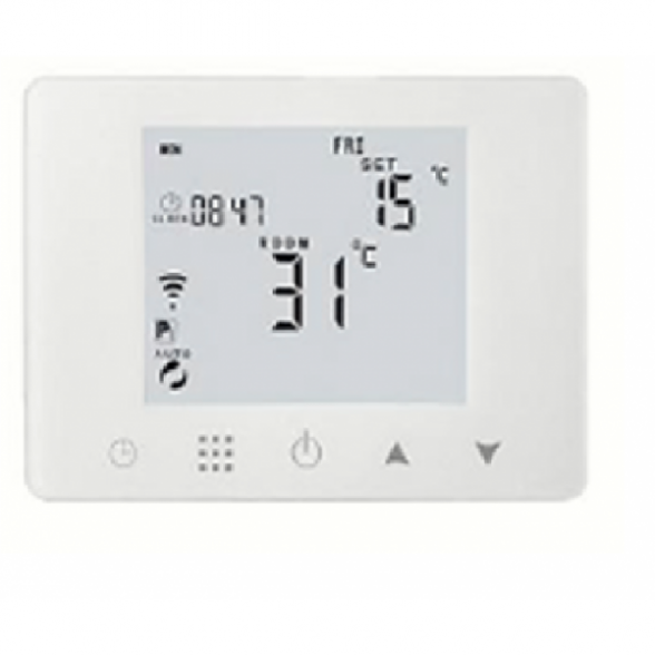 Belaidis virštinkinis patalpos termostatas Wiriless, baltas 1