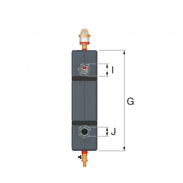 Hidraulinio srauto atskirimo indas FLAMCO FlexBalance EcoPlus C 100 kW - 1 1/4", 28378 5