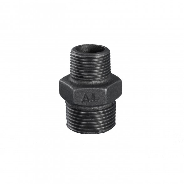 Jungtis redukuota ketinė GRODITZER FITTINGS (A.L.) 1 1/4" x 1/2" i/i, juoda