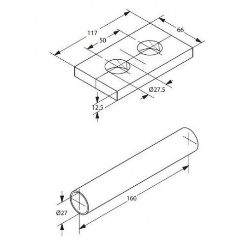 Kampinio termostato elemento komplektas DANFOSS VHX, baltas 5