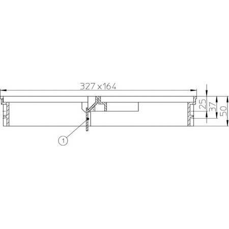 Uždedamas elementas (renovuojant grindinį) HL, juodas HL601 1