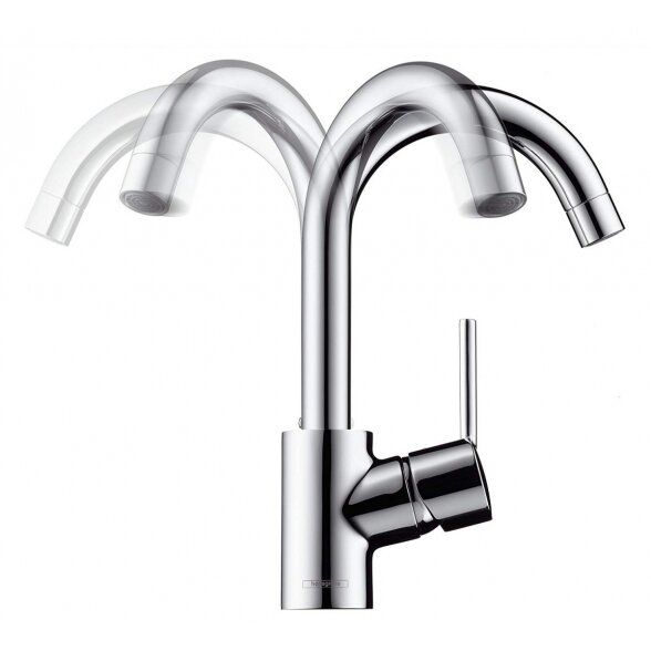 Maišytuvas virtuvei-plautuvei aukšta svirtimi HANSGROHE Focus, 31817800 1