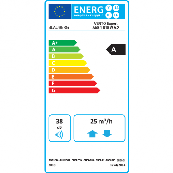 Mini rekuperatorius BLAUBERG Vento Expert A50-1 S10 W V.2 Wi-Fi 3