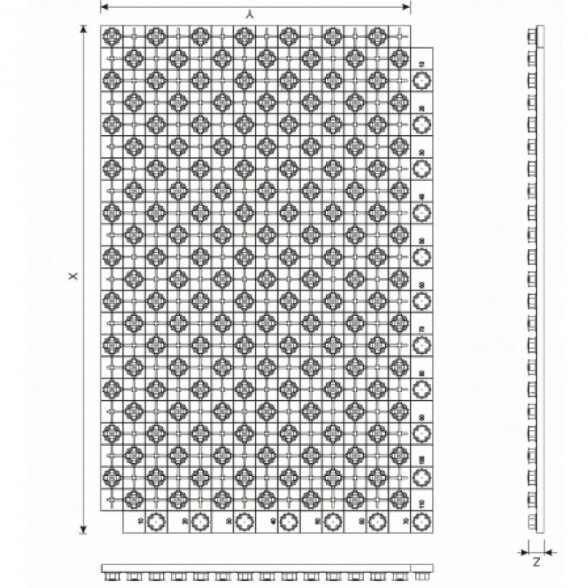 Montavimo plokštė MEPAfloor 1400 x 800 mm, bendras storis 50 mm 4