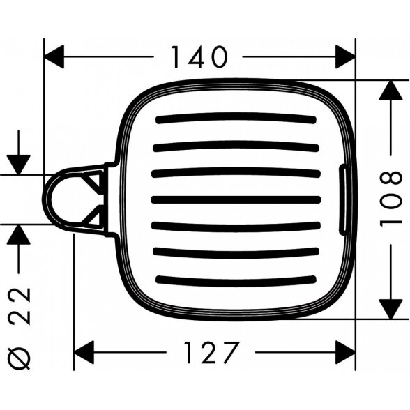 Muilinė dušo stovui HANSGROHE Casetta'C, 26519000 1