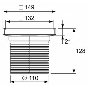 Nerūdijančio plieno grotelės skirtos įklijuojamai plytelei "plate" TECEdrainpoint S, 150 x 150 mm 3