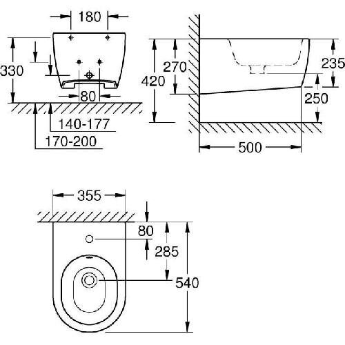 Pakabinama bidė GROHE Essence, 3957400H 1