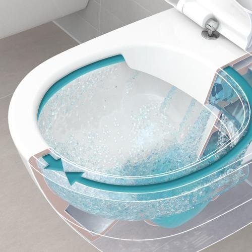 Pastatomas unitazas VILLEROY & BOCH Subway 2.0 Direct Flush su Soft Close dangčiu 4