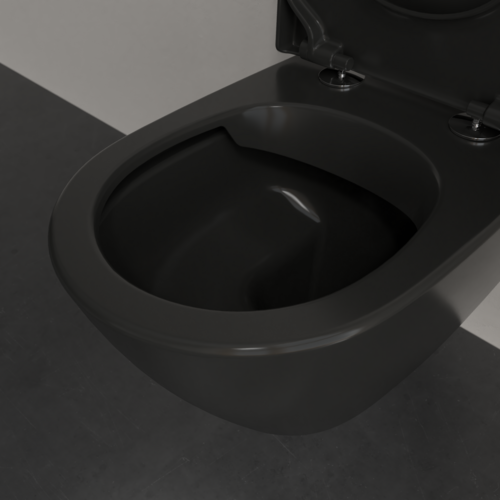 Potinkinio WC rėmo (4 in 1 Black) ir unitazo komplektas VILLEROY & BOCH Subway 2.0 su Cramic plus danga ir Soft close dangčiu 11