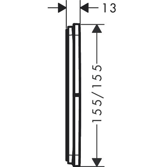Potinkinis termostatinis vandens maišytuvas HANSGROHE ShowerSelect Comfort Q 3 funkcijų, 15587140 1