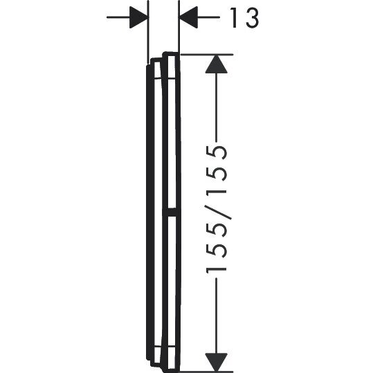 Potinkinis termostatinis vandens maišytuvas HANSGROHE ShowerSelect Comfort E 1 funkcijos, 15574140 1