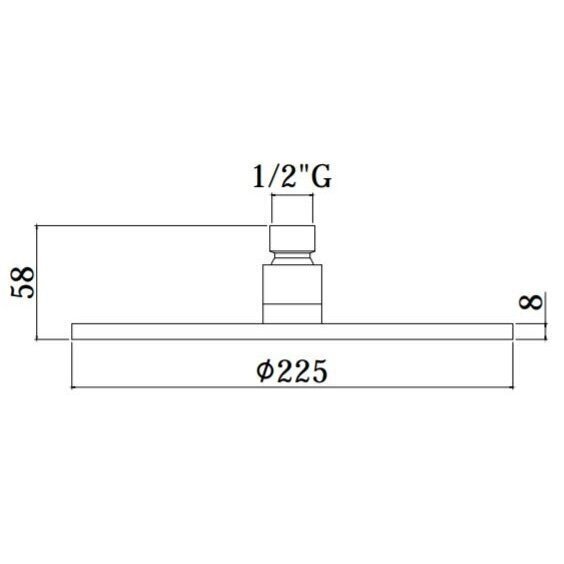 Potinkinė termostatinė dušo sistema PAFFONI Light (laikiklis iš lubų), juoda-matinė 3