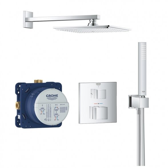 Potinkinė dušo sistema GROHE Eurocube Rainshower Allure 230, 34741000