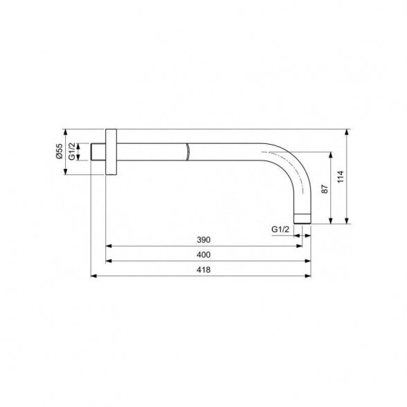 Potinkinė dušo sistema IDEAL STANDARD Ceratherm 100, A7573AA 5