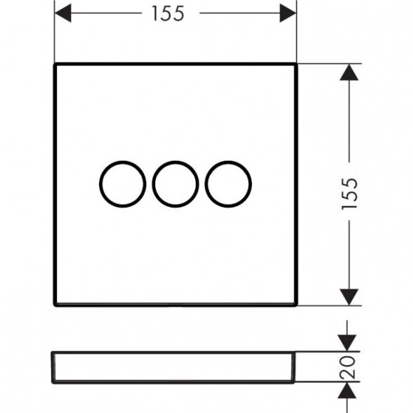 Potinkinis termostatinis dušo 7 in 1 komplektas HANSGROHE Pulsify S 260, 2jet, Matt Black 5