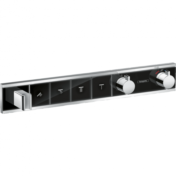 Potinkinis termostatinis dušo 5 in 1 komplektas HANSGROHE Rainmaker Select 460 3jet, black/chrome 8