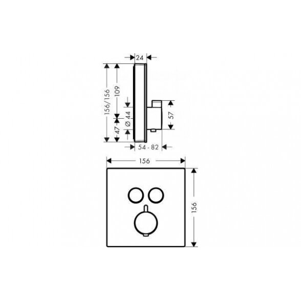 Potinkinis termostatinis dušo 6 in 1 komplektas HANSGROHE Raindance E 300 12