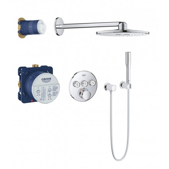 Potinkinis termostatinis dušo komplektas GROHE Grohtherm SmartControl, 34705000