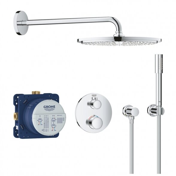 Potinkinis termostatinis dušo komplektas GROHE Grohtherm Rainshower Cosmopolitan 310, 34731000