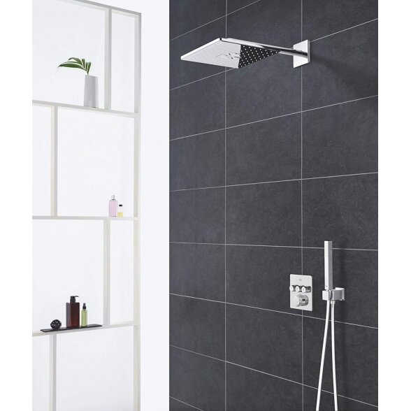 Potinkinis termostatinis dušo komplektas GROHE Grohtherm SmartControl, cool sunrise 2