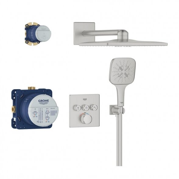 Potinkinis termostatinis dušo komplektas GROHE Grohtherm SmartControl, 34864DC0 2