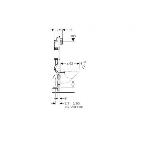 Potinkinis unitazo rėmas GROHE Rapid SL 4 in 1 5