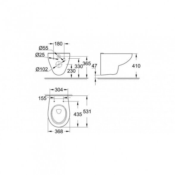 Potinkinis unitazo rėmas GROHE Rapid SL 4 in 1 + pakabinamas unitazas GROHE Solido su soft-close dangčiu 2