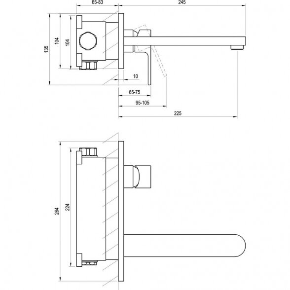 Potinkinis praustuvo maišytuvas RAVAK Chrome, X070093 4