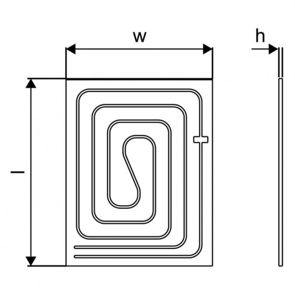 Sausos sistemos plokštė UPONOR Renovis 800 x 625 mm 1