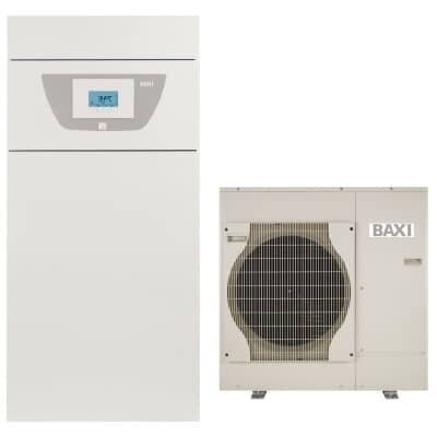 Šilumos siurblys oras - vanduo 16 kW BAXI PBS-i 16 TR E FS2 su integruotu 180 l boileriu, trifazis