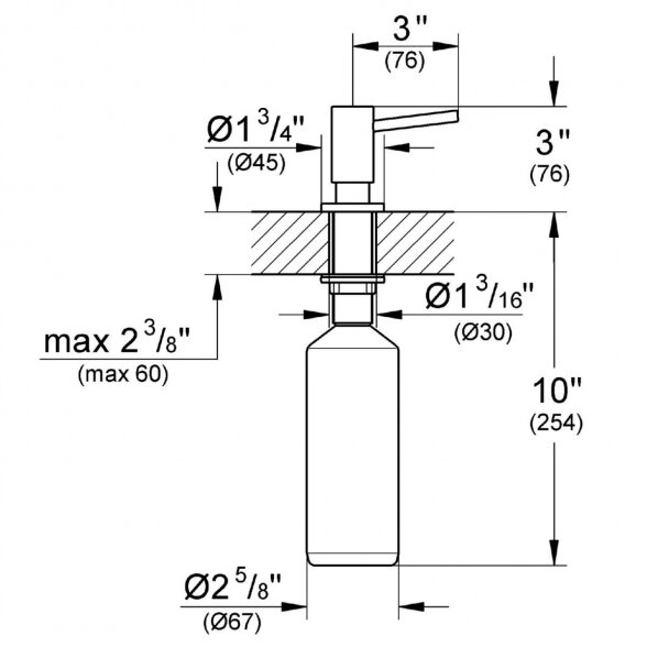 Skysto muilo dozatorius GROHE Cosmopolitan, 40535GL0 2