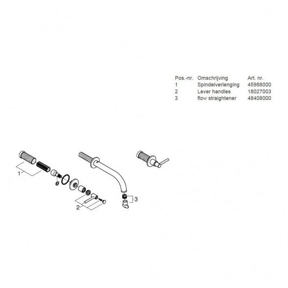 Snapas voniai GROHE Atrio 171 mm, 13139003 2