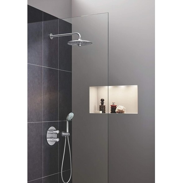 Stacionari dušo galva su laikikliu iš sienos GROHE Euphoria 260 mm 2