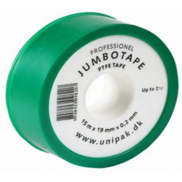 Tefloninė juostelė UNIPAK Jumbotape 15 m x 19 mm x 0,20 mm